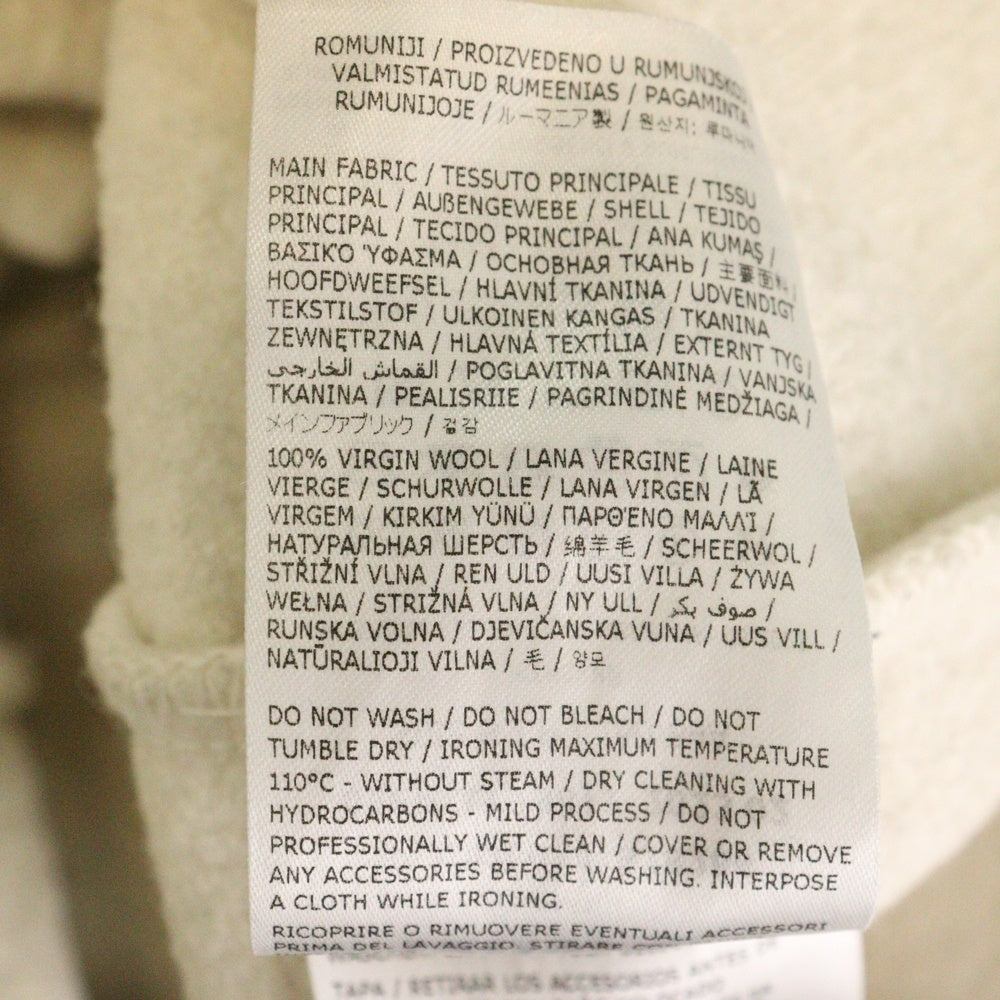 MM6 Maison Margiela(エムエムシックスメゾンマルジェラ) 23AW V Neck Mini Dress1 Vest S52DD0014 S18284 ウール Vネック ミニドレス ダメージ加工 ベスト ベージュ