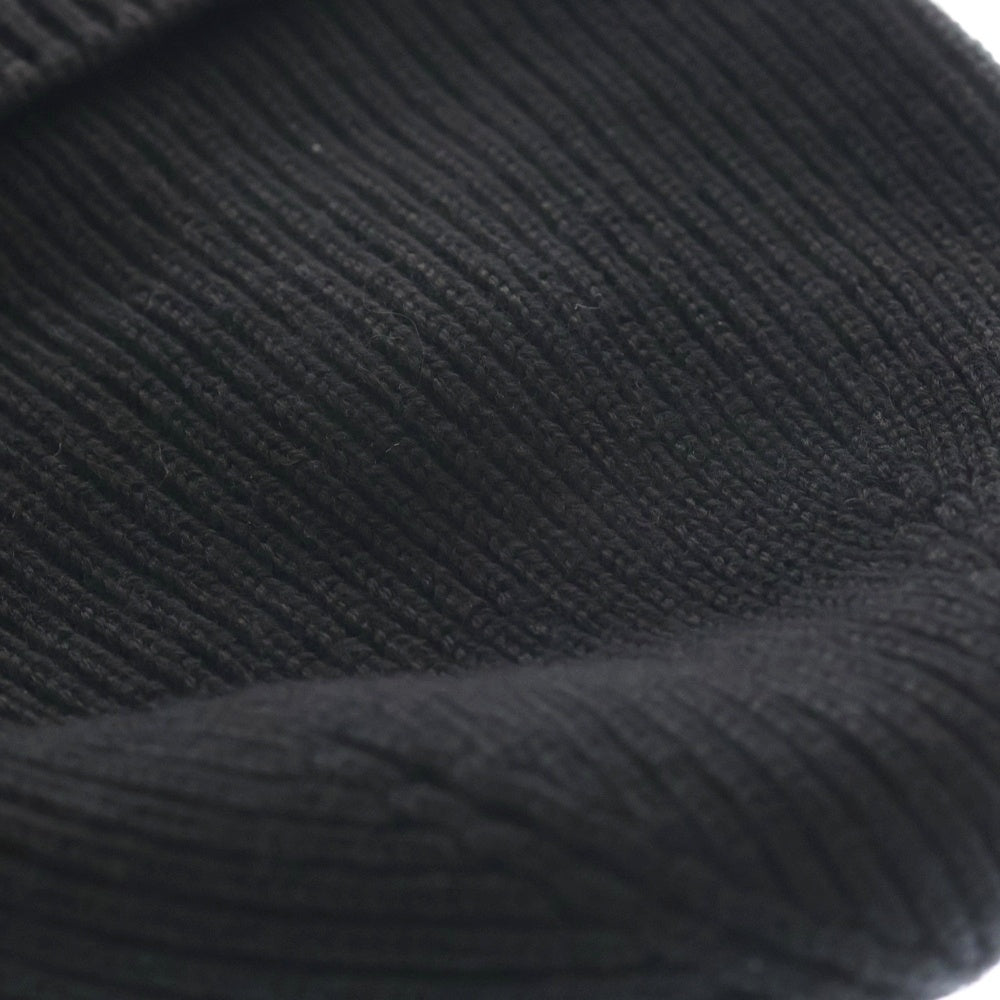 MONCLER(モンクレール) BERRETTO TRICOT ロゴ刺繍ニット帽 ビーニー ブラック I20913B70500