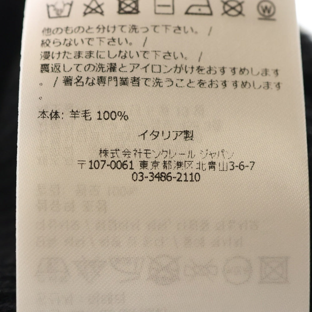 MONCLER(モンクレール) BERRETTO TRICOT ロゴ刺繍ニット帽 ビーニー ブラック I20913B70500