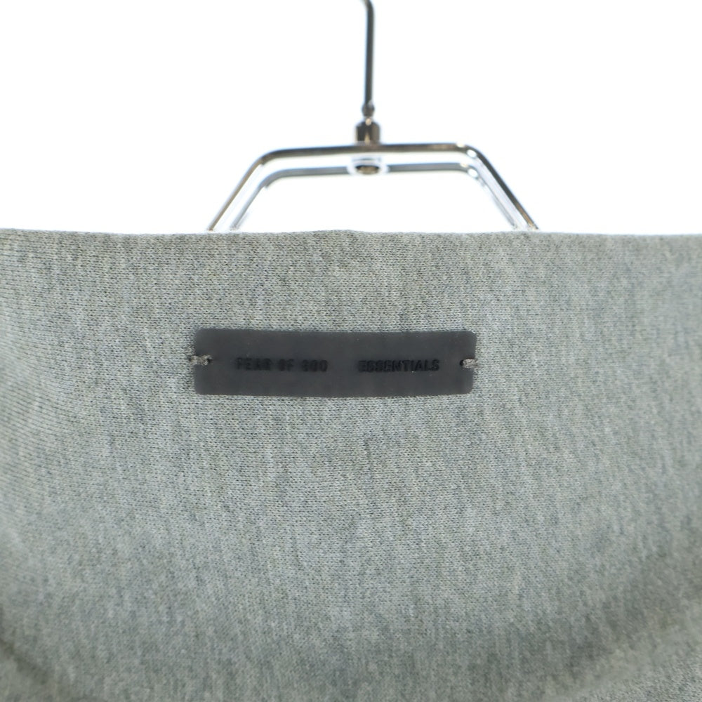 FEAR OF GOD ESSENTIALS(フィアオブゴッド エッセンシャルズ) Logo Hoodie フロントラバーロゴ バックロゴ プルオーバーパーカー フーディ グレー