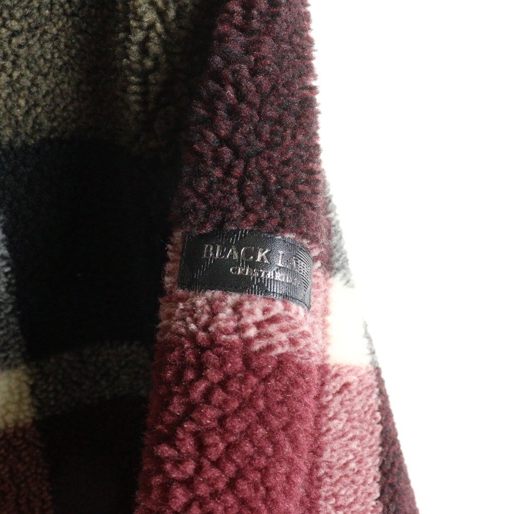 BLACK LABEL CRESTBRIDGE(ブラックレーベルクレストブリッジ) クレストブリッジチェックボアパーカー フリースジャケット ボアジャケット マルチ 51P30-440-17