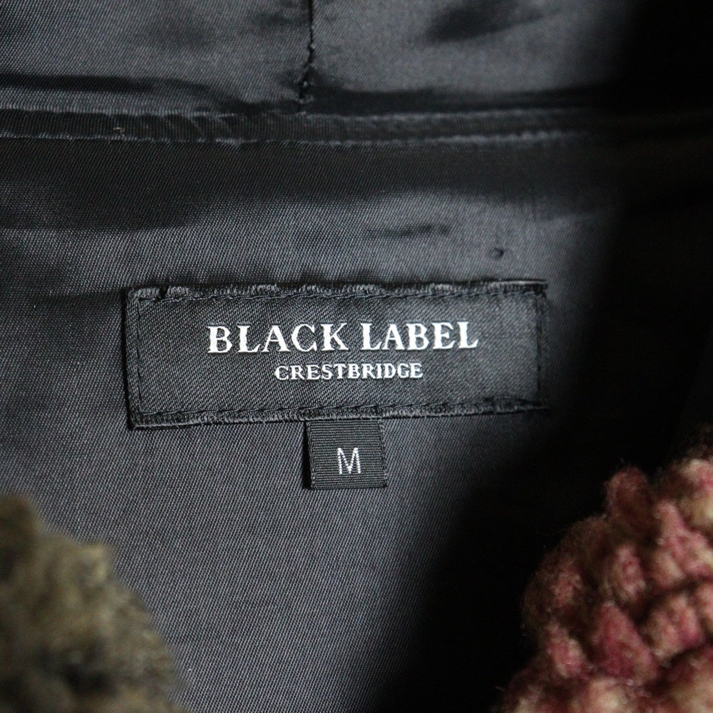 BLACK LABEL CRESTBRIDGE(ブラックレーベルクレストブリッジ) クレストブリッジチェックボアパーカー フリースジャケット ボアジャケット マルチ 51P30-440-17