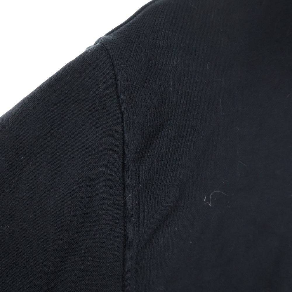 DIESEL(ディーゼル) S-GINNI-ZIP-OD A11439 ジップアップ パーカー コットン スウェット メタルDロゴ ハイネック ブラック