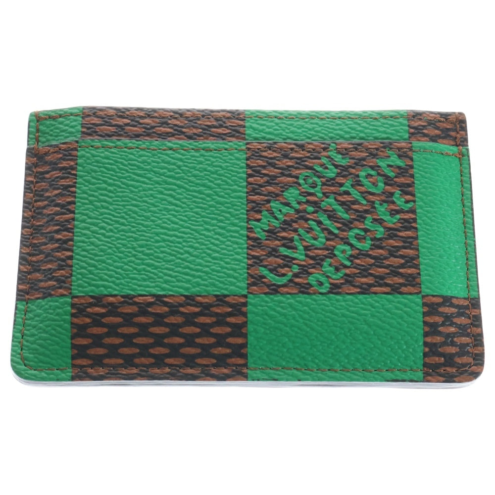 LOUIS VUITTON(ルイヴィトン) ダミエポップ ポルトカルトサーンプル カードケース グリーン/ブラウン N40544