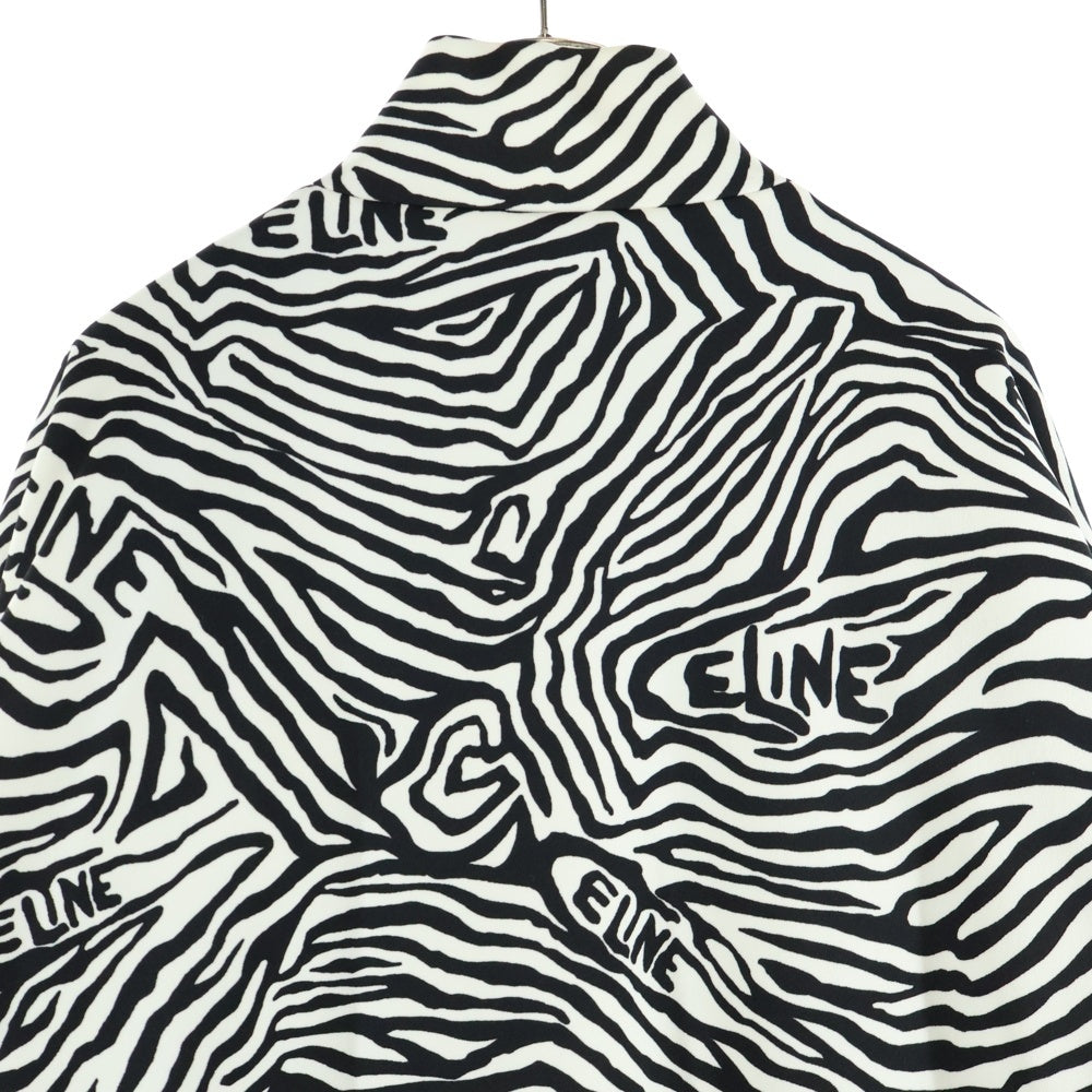 CELINE(セリーヌ) 22AW ゼブラ柄中綿トラックジャケット ホワイト 2Y880426S
