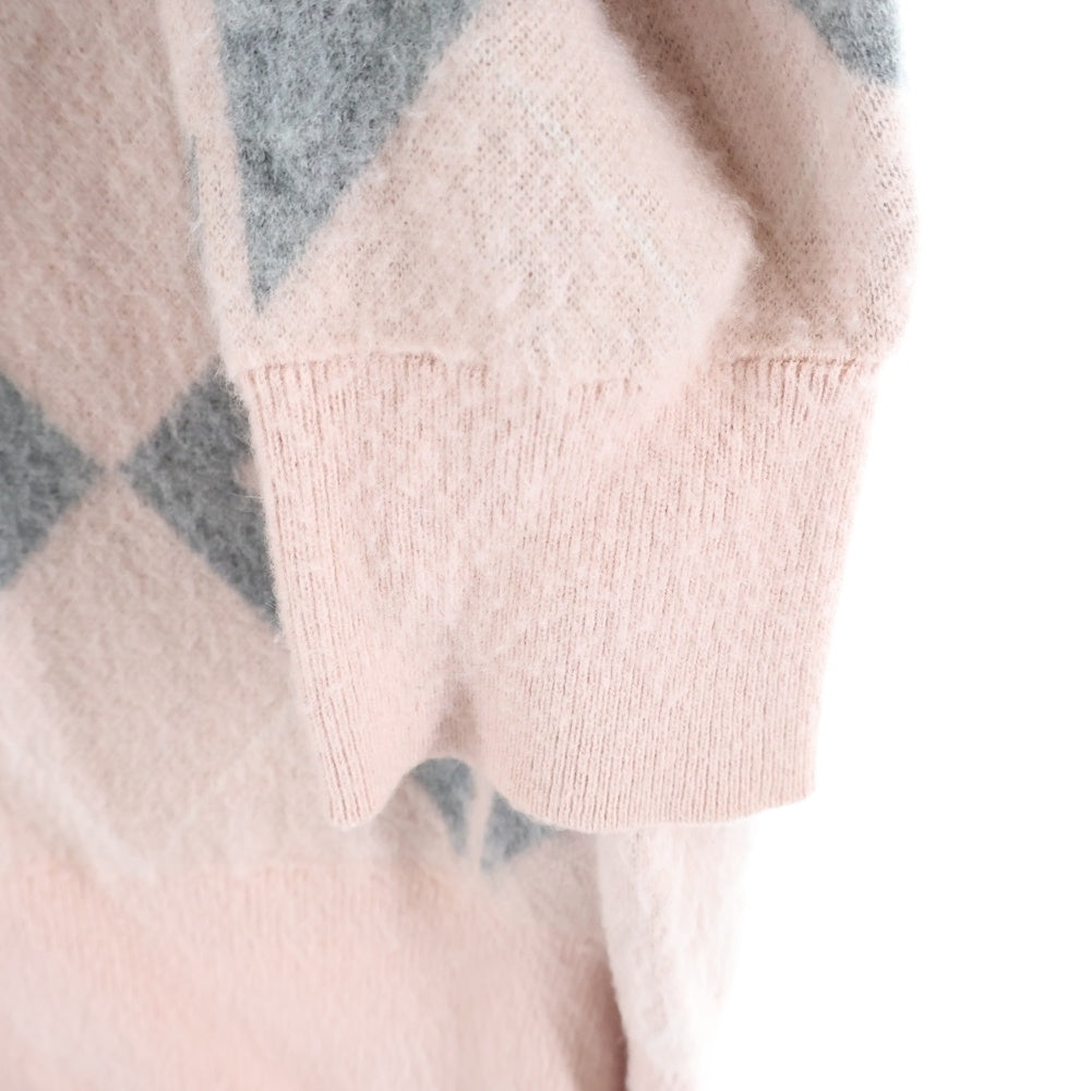 DIOR(ディオール) Vネック カシミア ニットセーター ピンク 933M623AT984