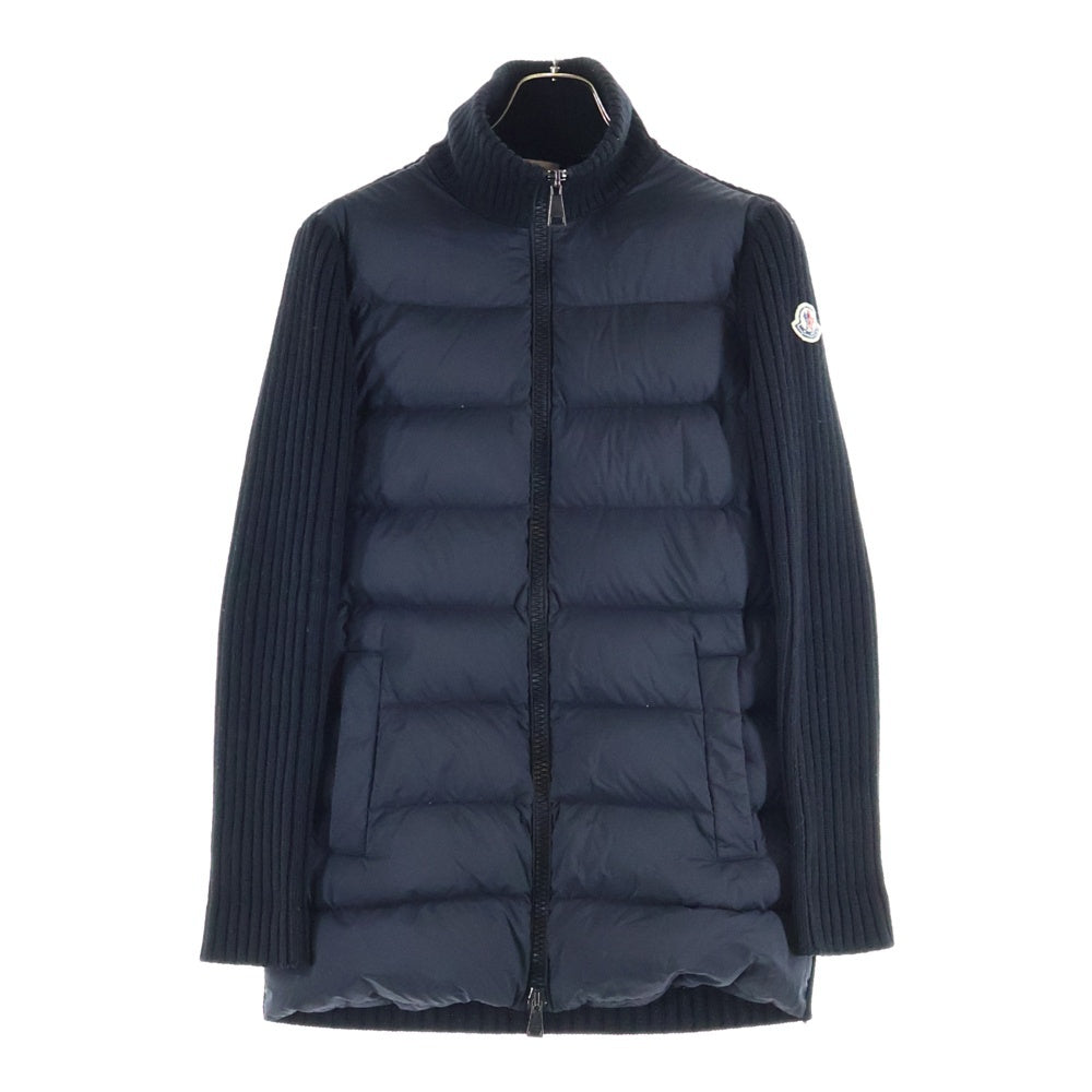 MONCLER(モンクレール) 22AW CARDIGAN TRICOT G20939B00016 ニットカーディガン切替 ダウンジャケット ブラック