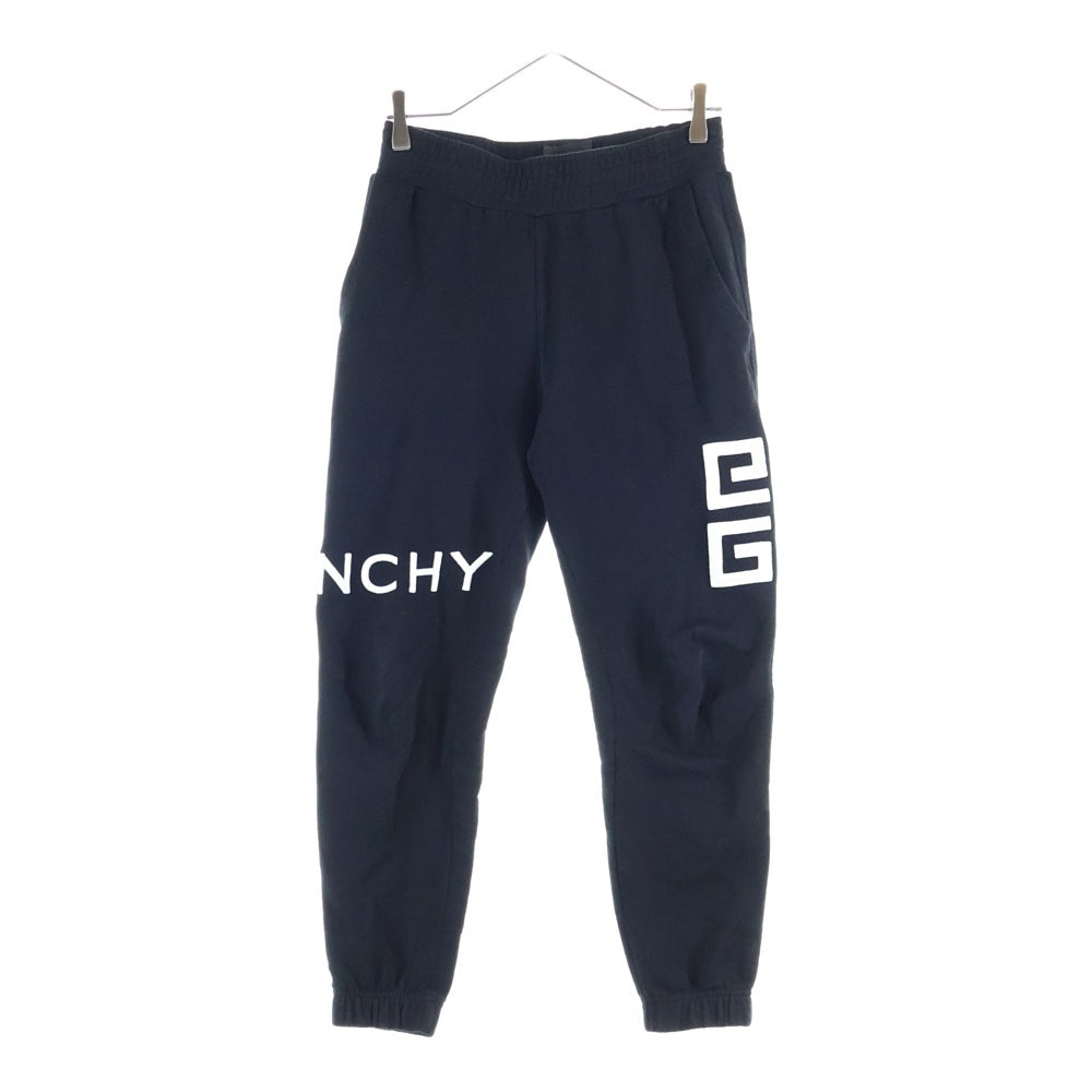 GIVENCHY(ジバンシィ) 21AW 4G TRAINING PANTS BM50WB3Y6U 4Gロゴ エンブロイダリー 刺繍 スウェットパンツ ジョガーパンツ ブラック