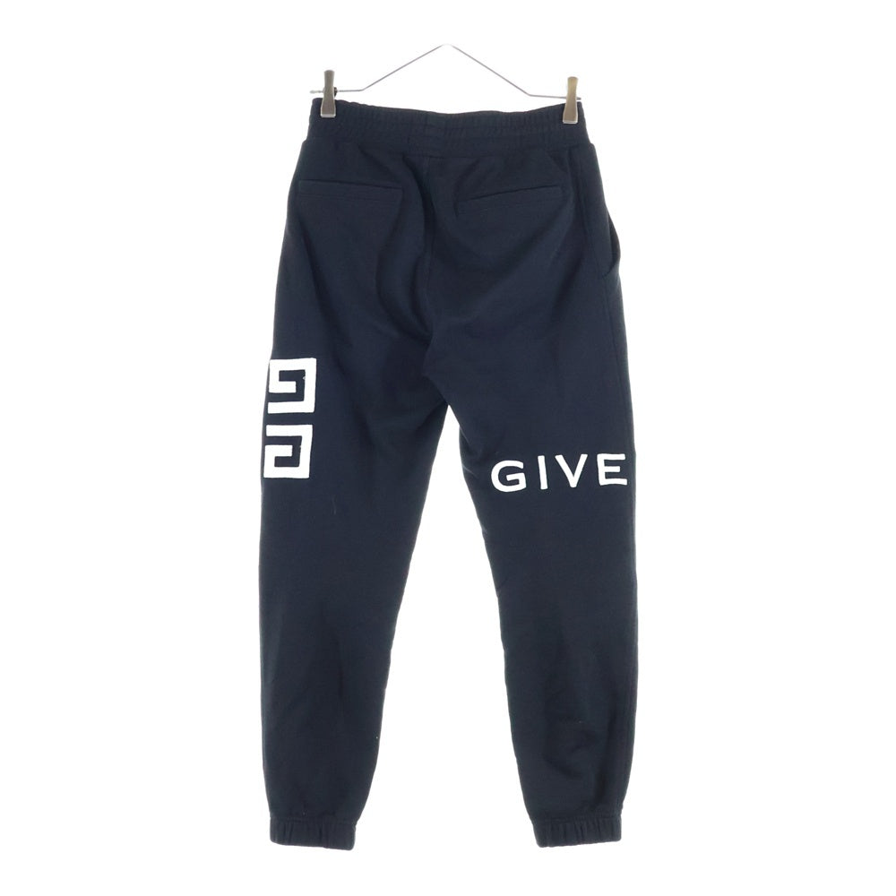 GIVENCHY(ジバンシィ) 21AW 4G TRAINING PANTS BM50WB3Y6U 4Gロゴ エンブロイダリー 刺繍 スウェットパンツ ジョガーパンツ ブラック