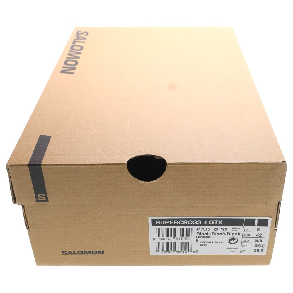 SALOMON(サロモン) SUPERCROSS 4 GORE-TEX 417316 スーパークロス4 ゴアテックス ローカットスニーカー ブラック US8.5/26.5cm