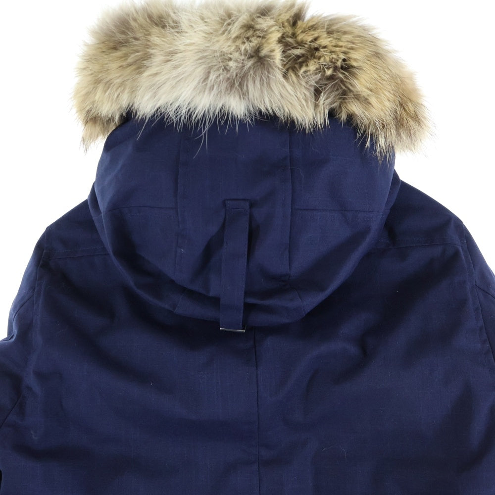 CANADA GOOSE(カナダグース) BLACK LABEL EDIFICE別注 CRESTON PARKA 3481JMB ブラックレーベル クレストンパーカ コヨーテファー ダウンジャケット ネイビー レディース