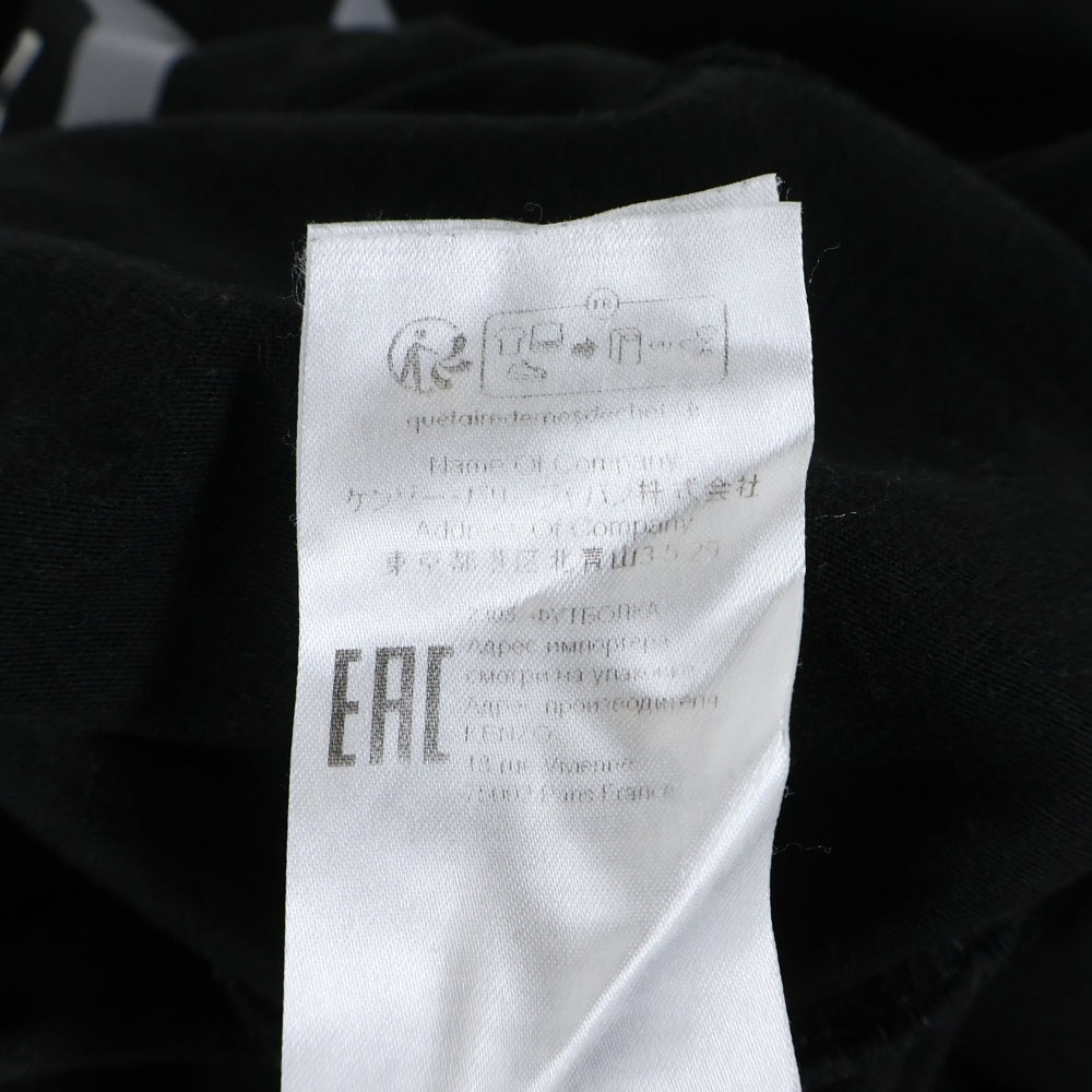 KENZO(ケンゾー) Varsity Jungle バーシティ ジャングル オーバーサイズ クルーネック半袖Tシャツカットソー ブラック FD65TS0064SG