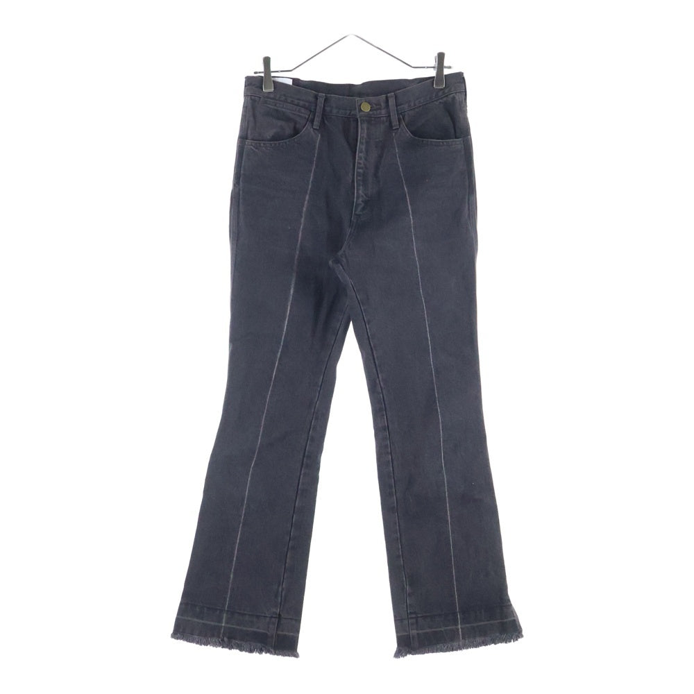 FUMIKA UCHIDA(フミカウチダ) 15oz BLACK DENIM CENTER PRESS センタープレス デニムパンツ ジーンズ ブラック レディース FU-I-PT010