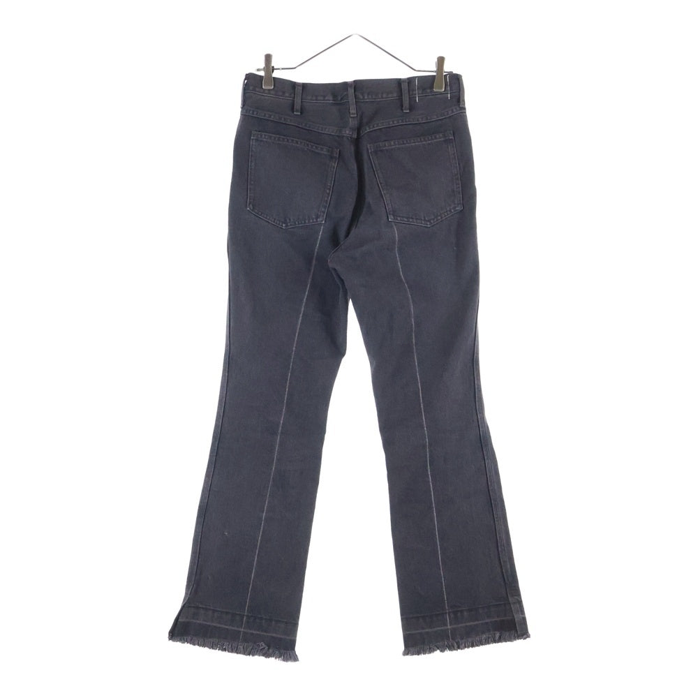 FUMIKA UCHIDA(フミカウチダ) 15oz BLACK DENIM CENTER PRESS センタープレス デニムパンツ ジーンズ ブラック レディース FU-I-PT010
