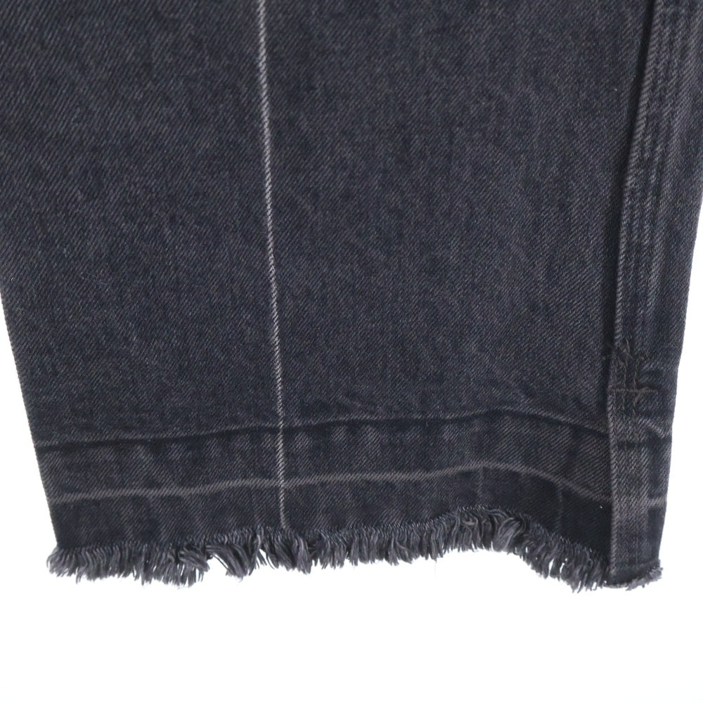 FUMIKA UCHIDA(フミカウチダ) 15oz BLACK DENIM CENTER PRESS センタープレス デニムパンツ ジーンズ ブラック レディース FU-I-PT010