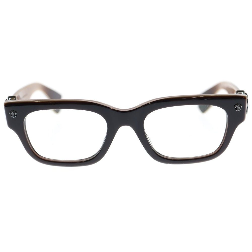 CHROME HEARTS(クロムハーツ) BANGADANG1BSフレア アイウェア メガネ 度入り ブラウン 50□20-148