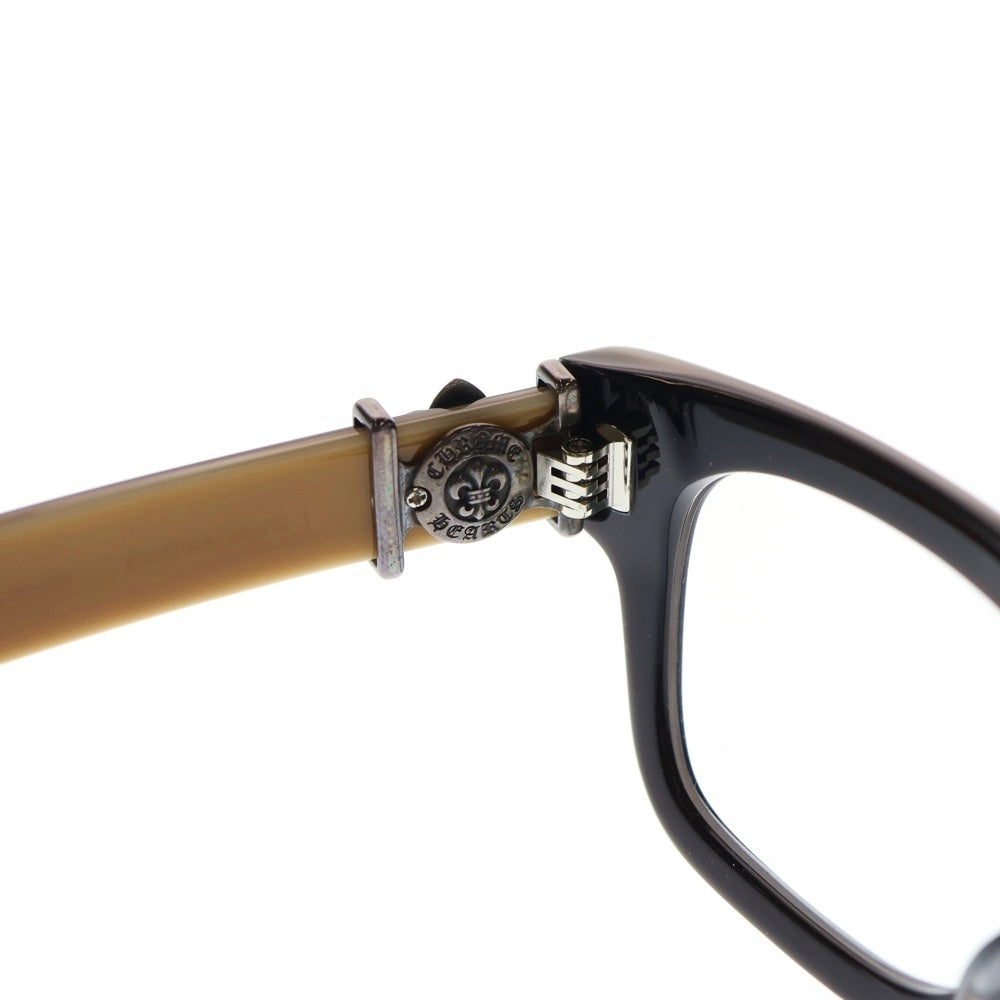 CHROME HEARTS(クロムハーツ) BANGADANG1BSフレア アイウェア メガネ 度入り ブラウン 50□20-148