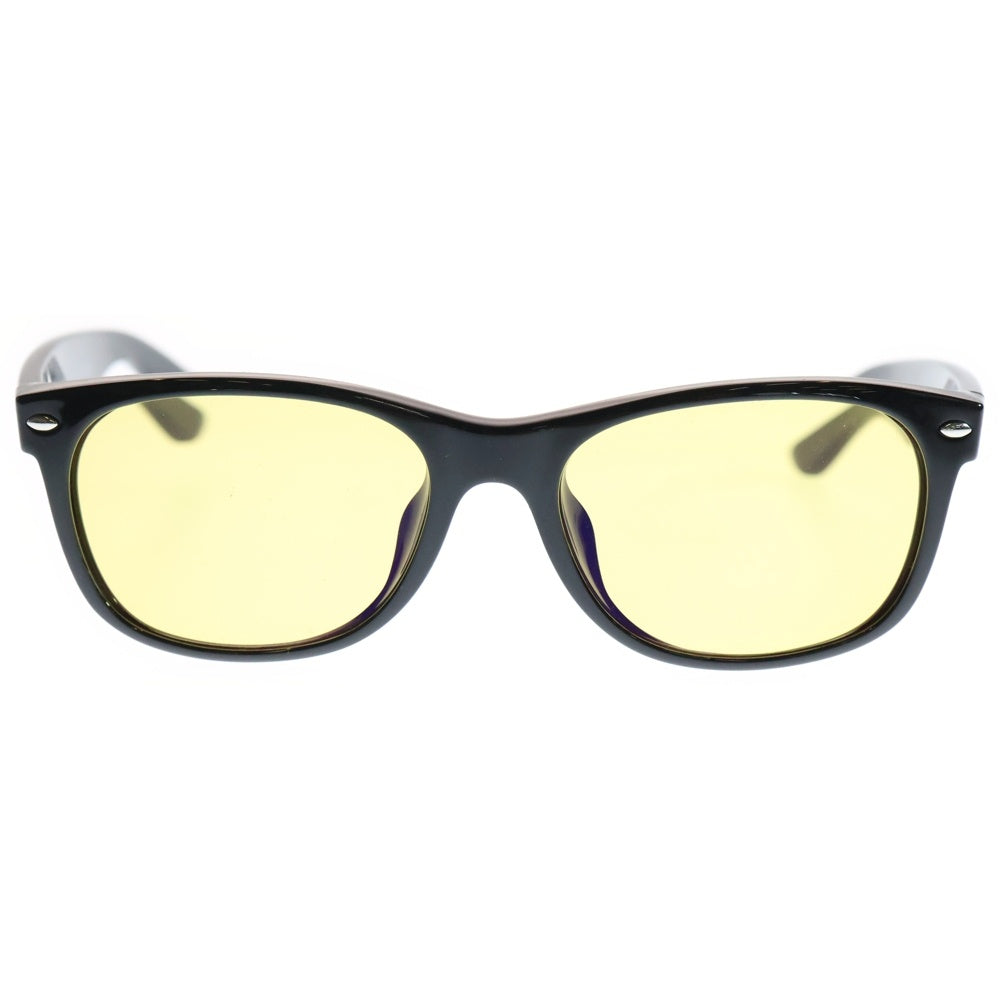 Ray Ban(レイバン) NEW WAYFARER サングラス アイウェア メガネ 度入り ブラック/イエロー 55□18-140 RB 2132-F