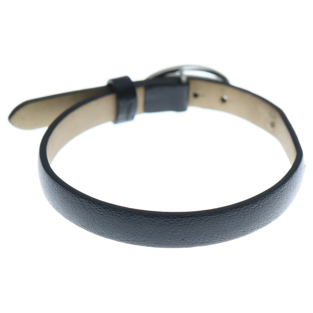 DIESEL(ディーゼル) Black Leather Stackable Bracelet DX1516040 D