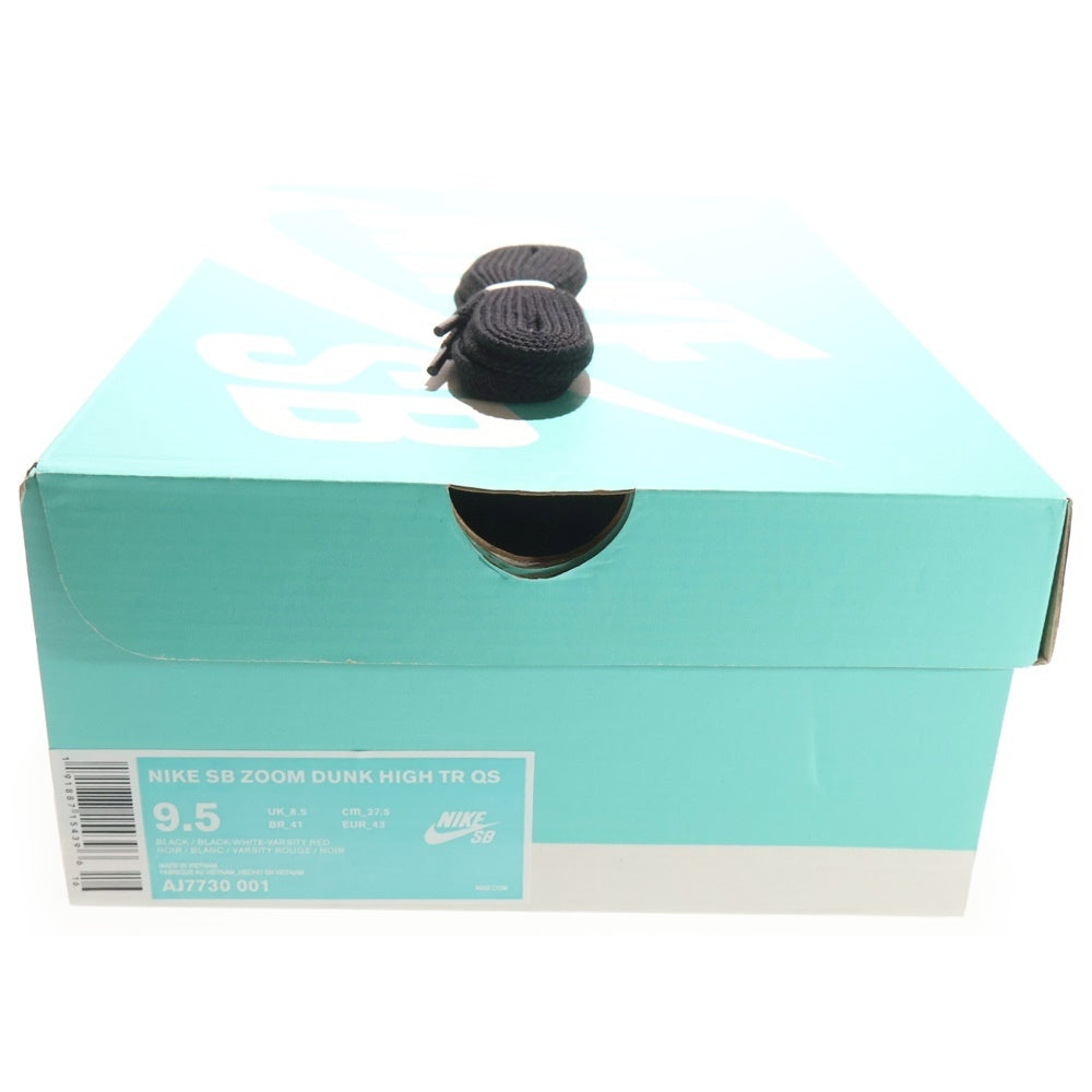 NIKE(ナイキ) ZOOM DUNK HIGH TR QS RIVALS PACK Bred AJ7730-001 ズーム ダンク ハイ クイックストライク ライバルパック ブレッド ハイカットスニーカー US9.5/27.5cm