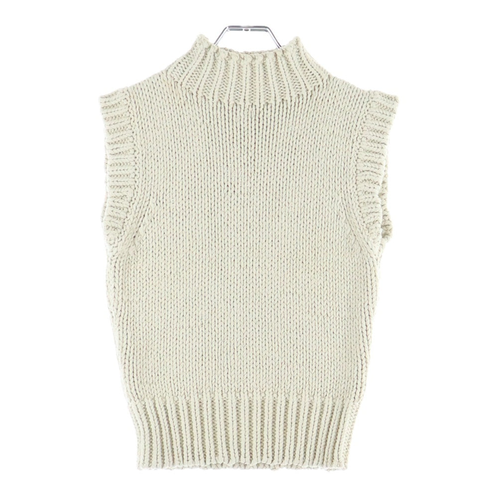 BOTTEGA VENETA(ボッテガヴェネタ) ハイネックローゲージニットベスト ベージュ レディース 575246 VA7G0