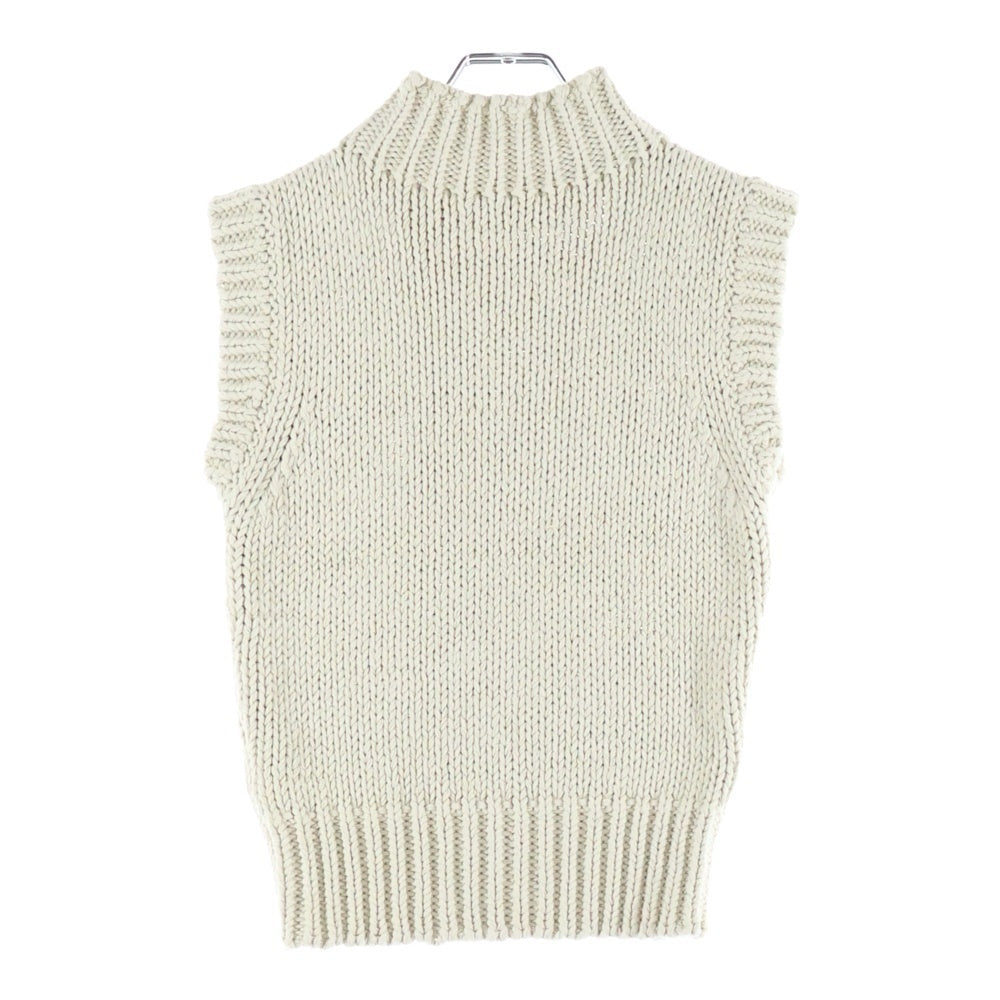 BOTTEGA VENETA(ボッテガヴェネタ) ハイネックローゲージニットベスト ベージュ レディース 575246 VA7G0