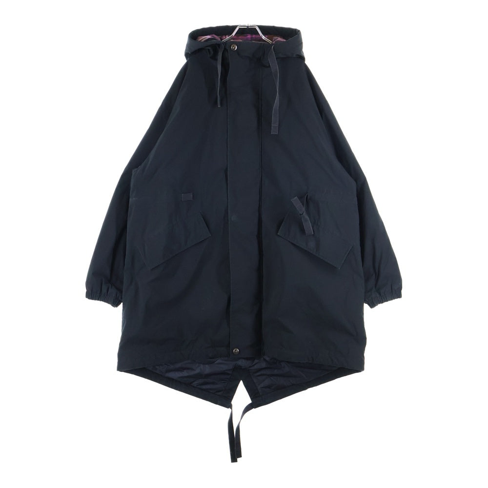 Acne Studios(アクネ ストゥディオズ) Logo Hooded Coat FN-MN-OUTW000471 ロゴフーデッド モッズコート ブラック