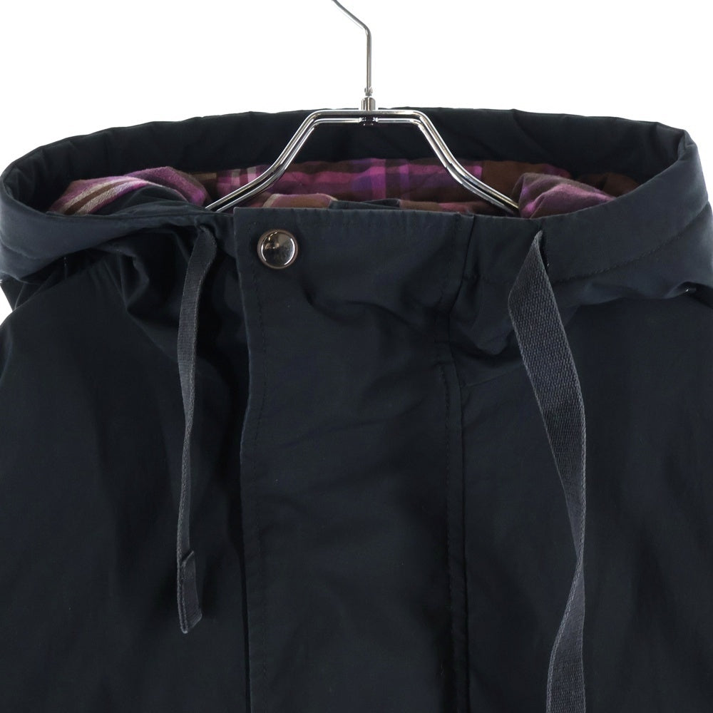 Acne Studios(アクネ ストゥディオズ) Logo Hooded Coat FN-MN-OUTW000471 ロゴフーデッド モッズコート ブラック
