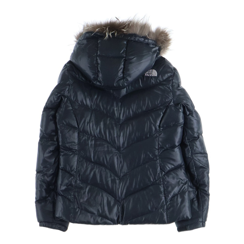 THE NORTH FACE(ザノースフェイス) 600フィル ダウンジャケット ファーフーディ ブラック レディース NFD00990