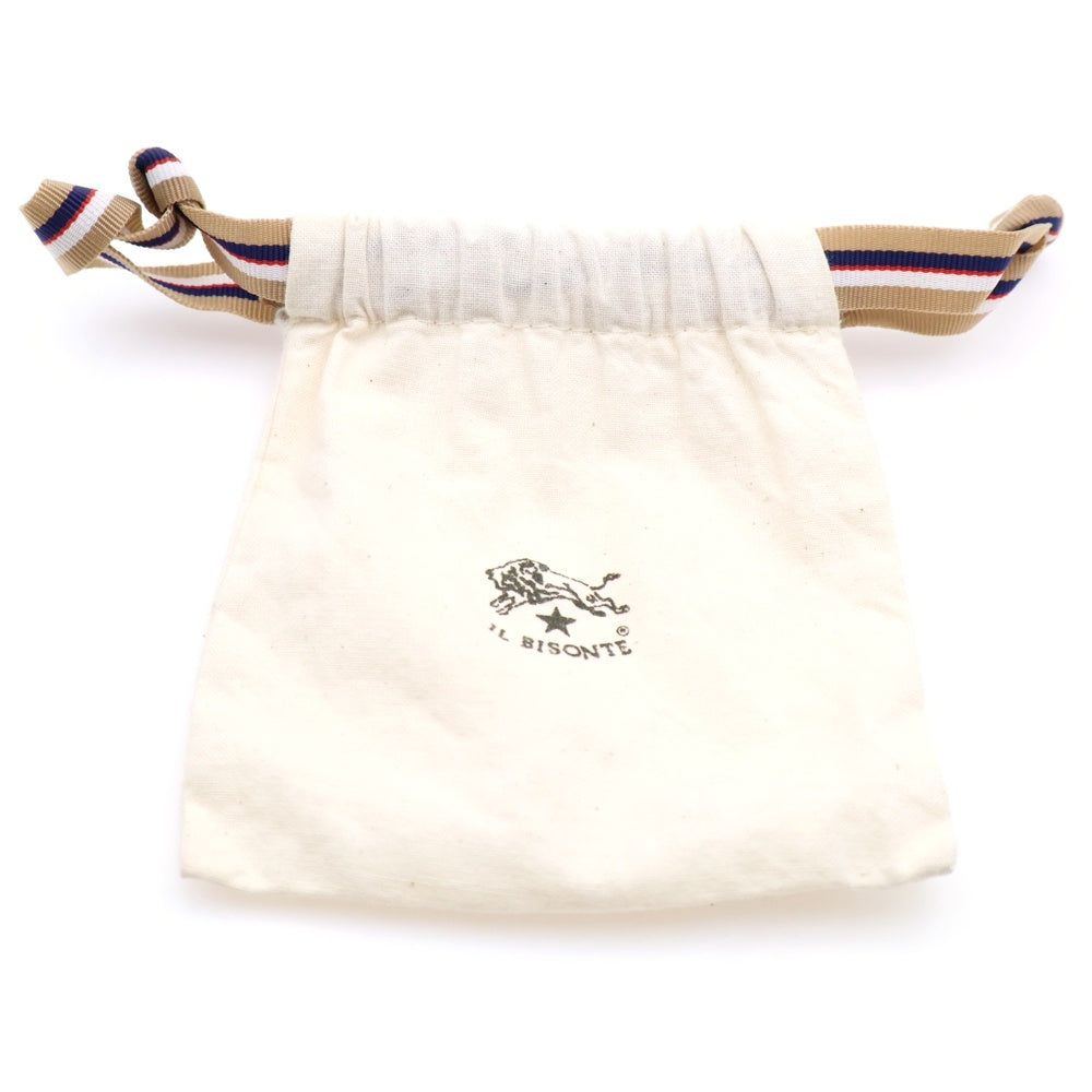 IL BISONTE(イル ビゾンテ) がま口 レザーコインケース 小物入れ レッド