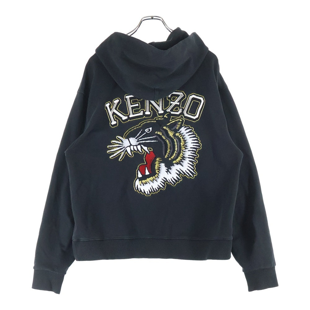 KENZO(ケンゾー) バックタイガーロゴ プルオーバーパーカー フーディ ブラック FD65SW1254MF