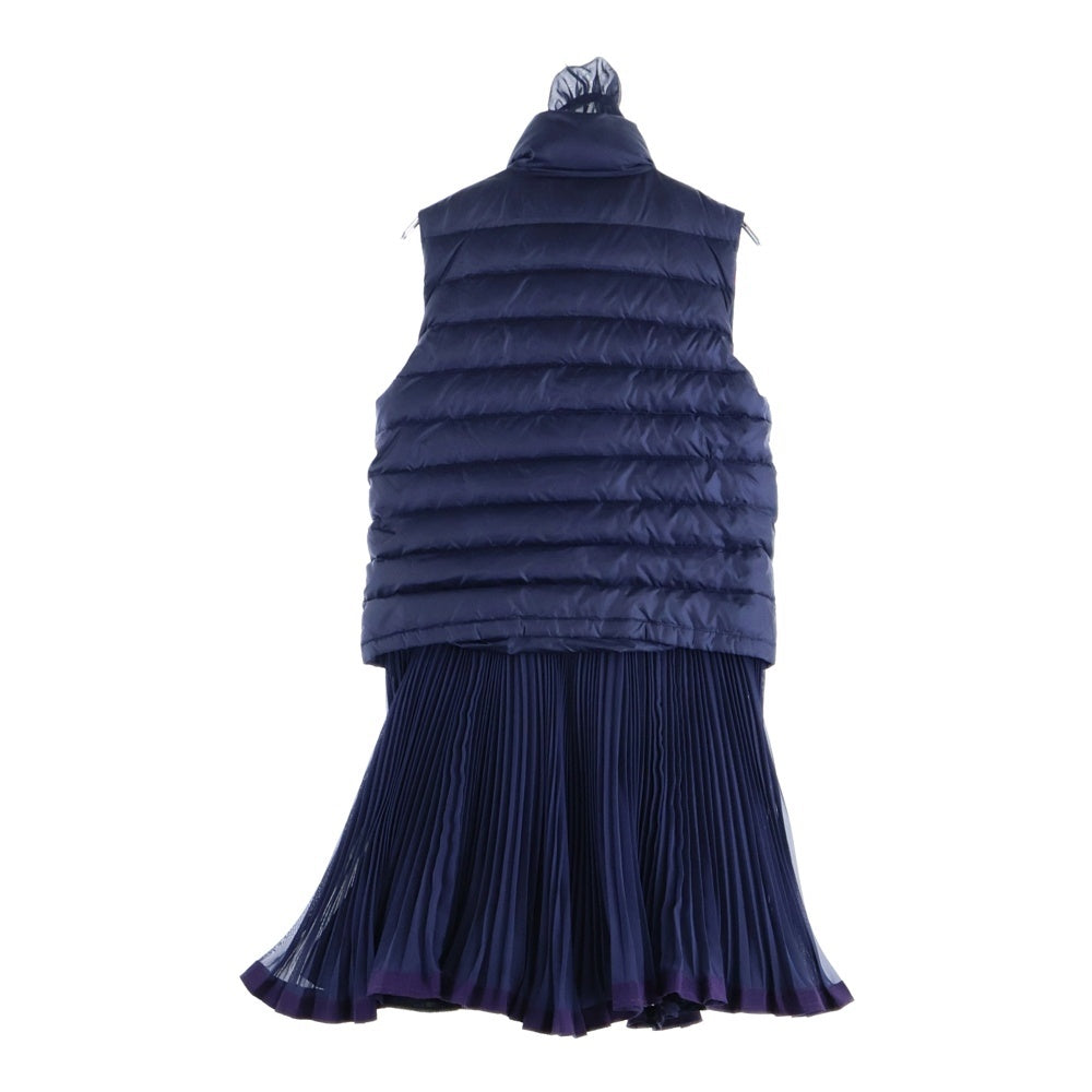 MONCLER(モンクレール) SEIRA 0209S4833421 セイラ プリーツスカート付きダウンベスト ネイビー レディース