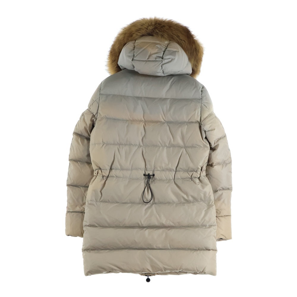 MONCLER(モンクレール) FRAGON 32093499372568065 フラゴン ファーフード付きダウンジャケット ダウンコート ベージュ レディース