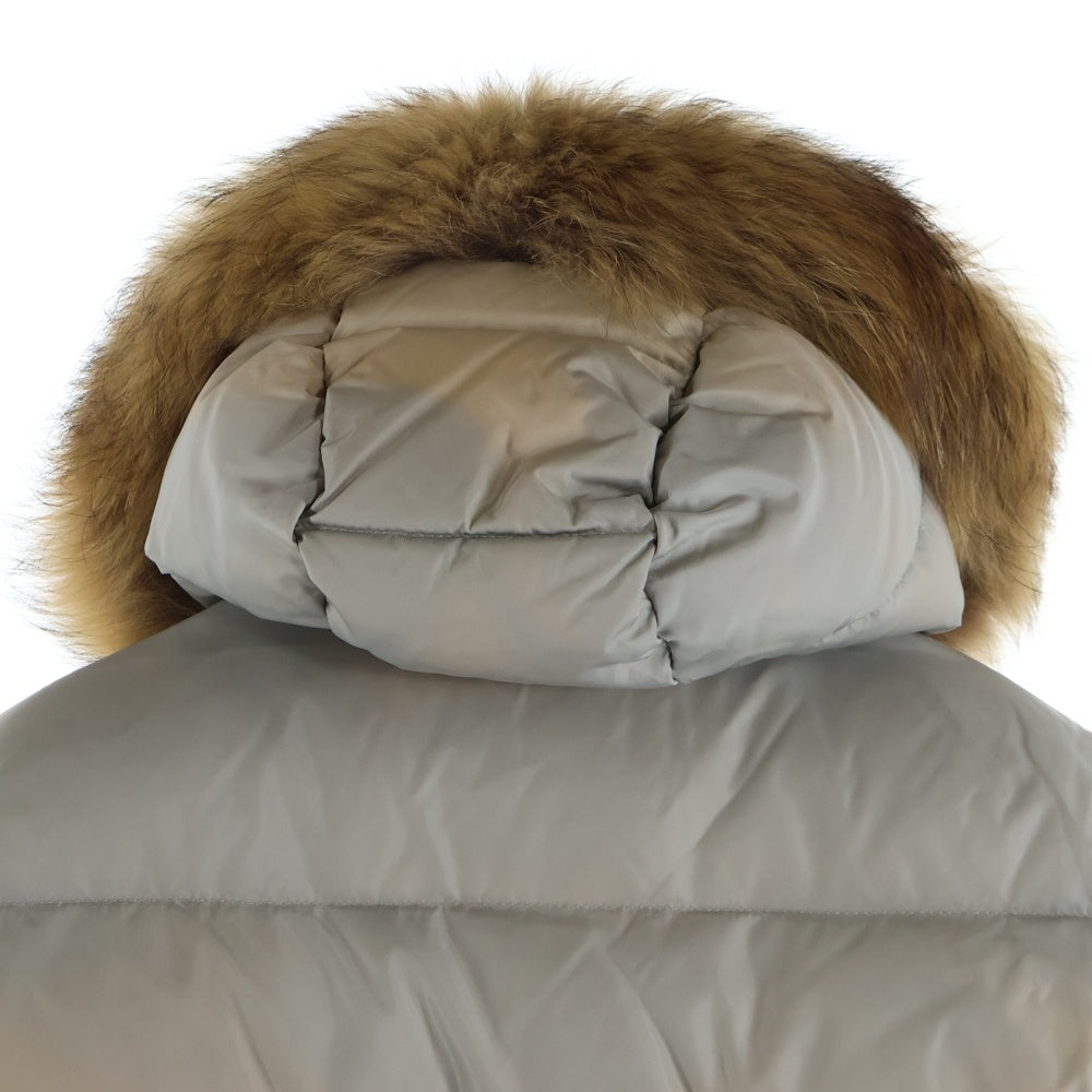MONCLER(モンクレール) FRAGON 32093499372568065 フラゴン ファーフード付きダウンジャケット ダウンコート ベージュ レディース