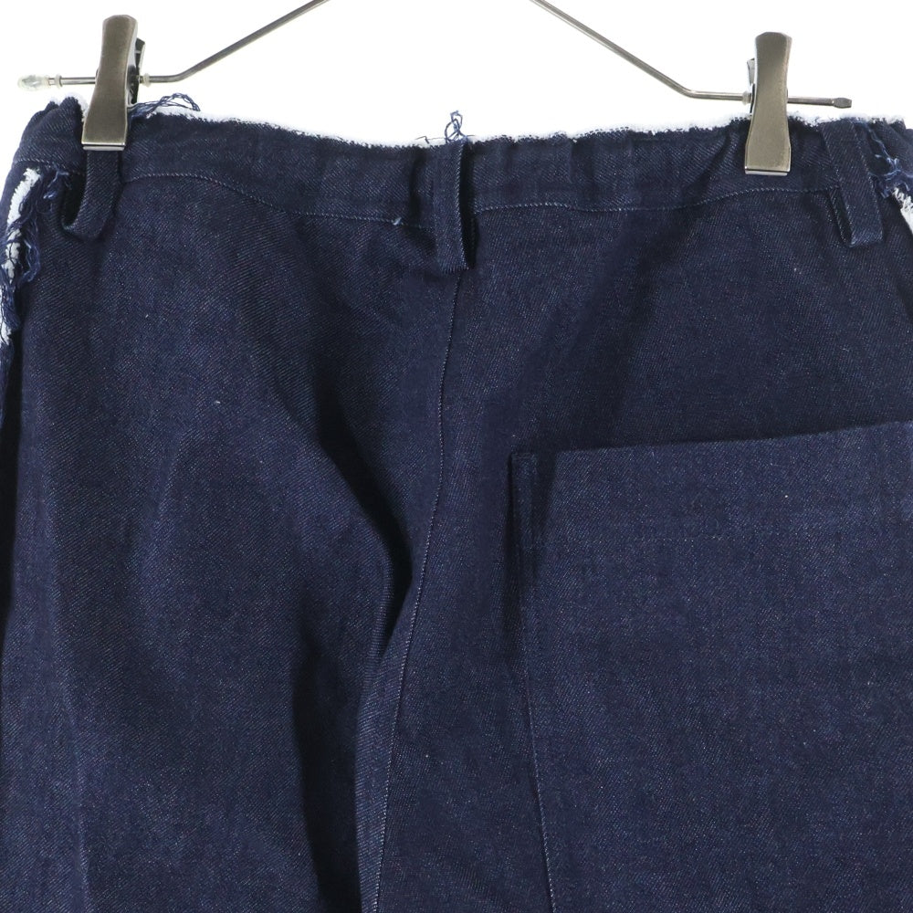 Y's(ワイズ) 24SS Side Plush Design Denim Pants YS-P11-009 サイドフラシデザイン デニムパンツ ジーンズ インディゴ レディース
