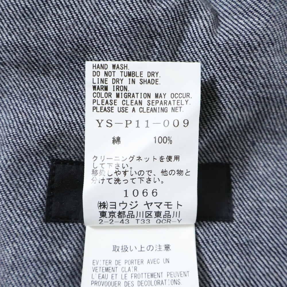 Y's(ワイズ) 24SS Side Plush Design Denim Pants YS-P11-009 サイドフラシデザイン デニムパンツ ジーンズ インディゴ レディース