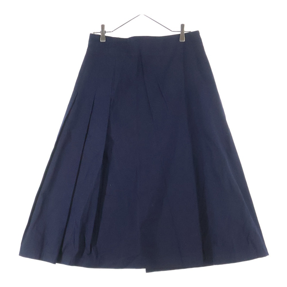 Y's(ワイズ) Medium-length Skirt YR-S06-012 ミディアム丈 ベルト付きスカート ネイビー レディース