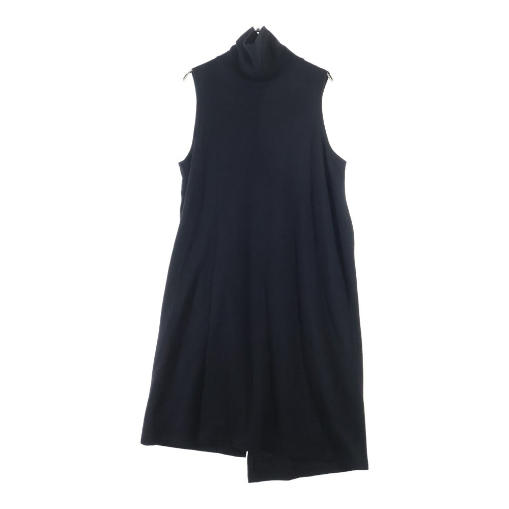 Y's(ワイズ) Sleeveless Wool Knit Dress YX-T10-163 ノースリーブ ウール ハイネック ニットワンピース ブラック レディース