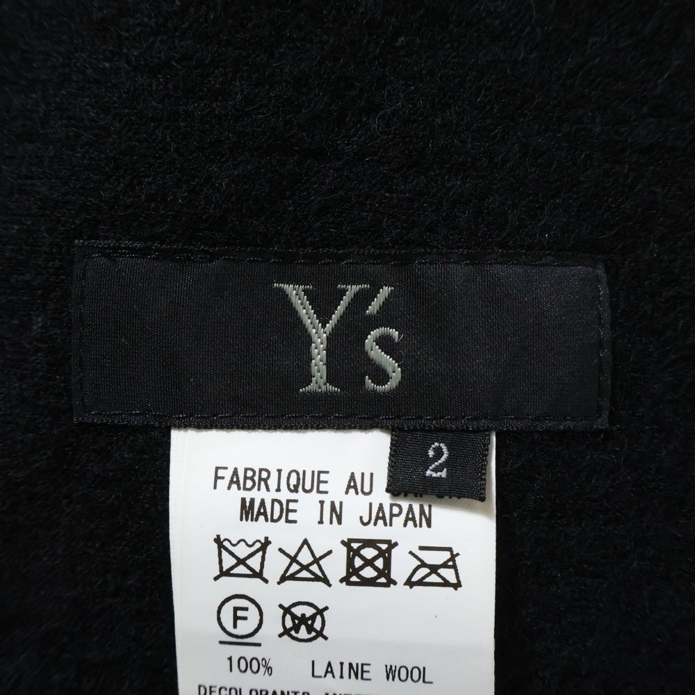 Y's(ワイズ) Sleeveless Wool Knit Dress YX-T10-163 ノースリーブ ウール ハイネック ニットワンピース ブラック レディース
