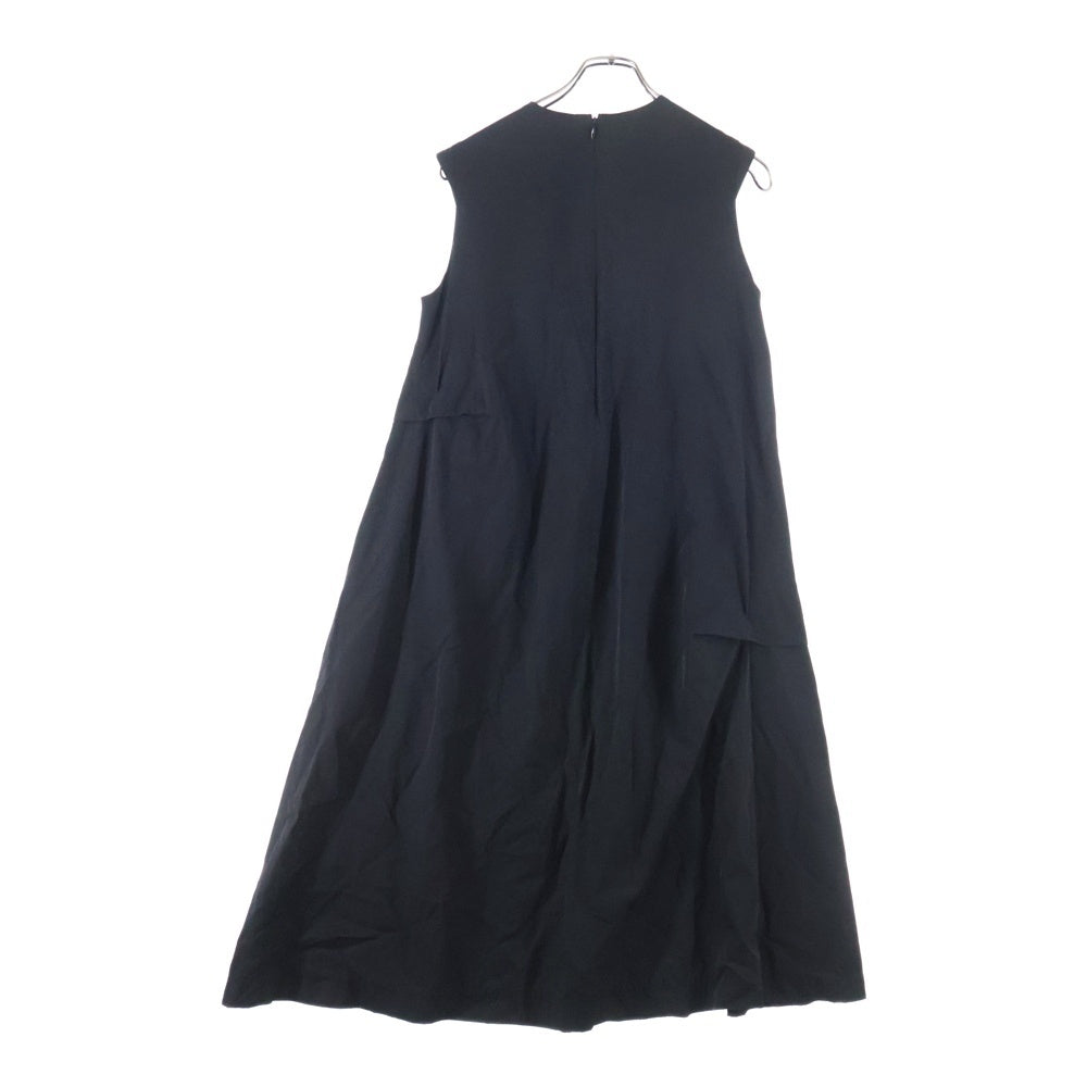 Y's(ワイズ) 19SS Sleeveless Cupra Cotton blend Dress YR-D10-200 ノースリーブ キュプラ コットン混 ワンピース ブラック レディース