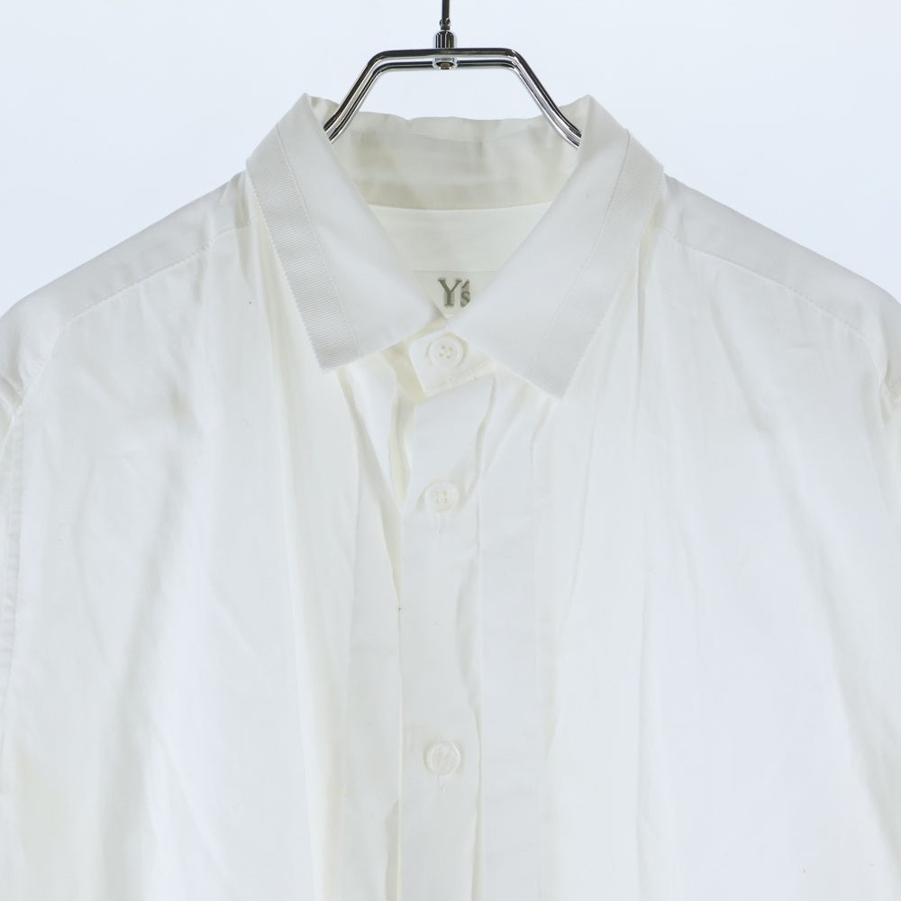 Y's(ワイズ) Tape Line Layered Long Shirt YY-B04-001 テープラインレイヤードロングシャツ ホワイト レディース