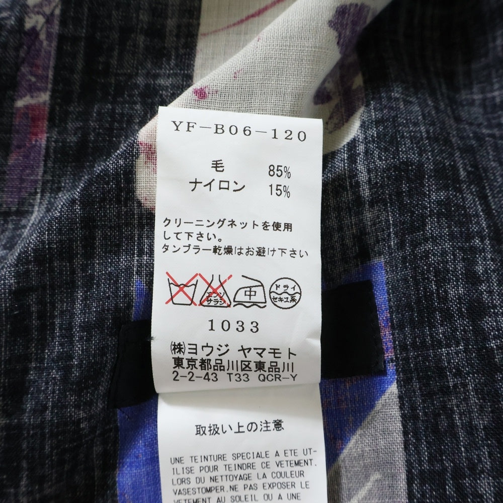 Y's(ワイズ) Flower Print Dress YF-B06-120 フラワープリント ノースリーブ ワンピース ネイビー レディース