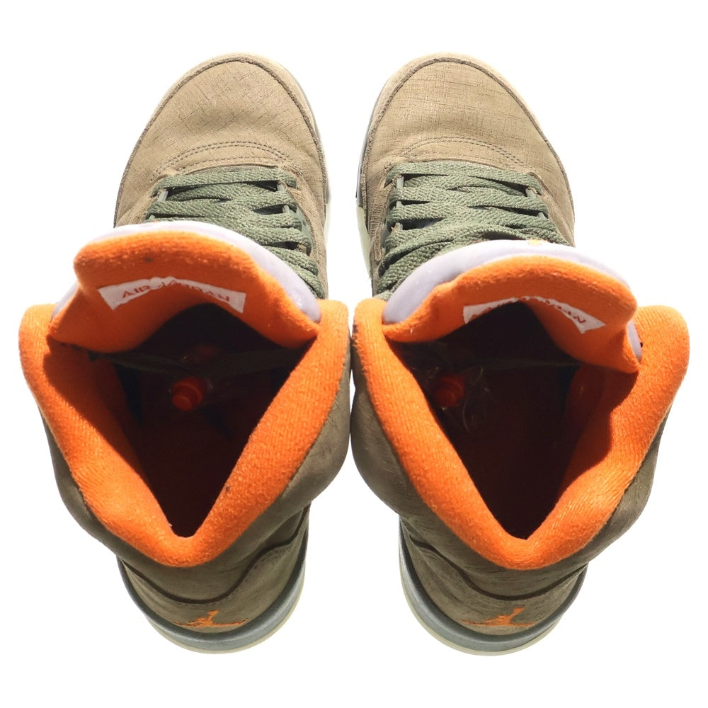 NIKE(ナイキ) AIR JORDAN 5 RETRO GS OLIVE 440888-308 エアジョーダン5 レトロ ハイカットスニーカー オリーブ レディース US6Y 24cm
