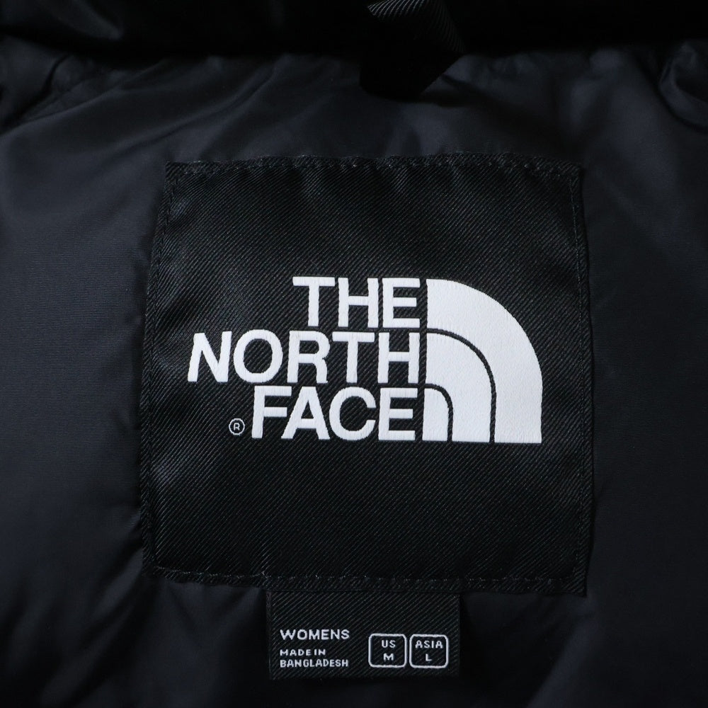 THE NORTH FACE(ザノースフェイス) RETRO NUPTSE VEST NF0A3XEP フロントワンポイントロゴ刺繍 ジップアップダウンベスト ブラック