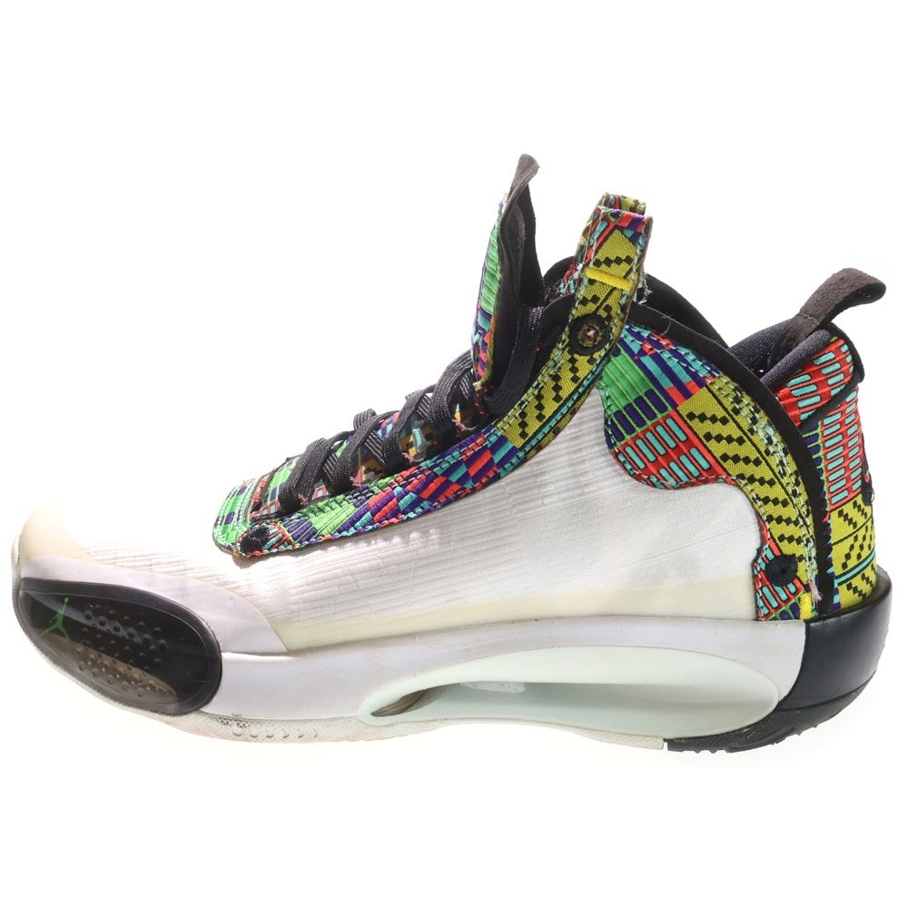 NIKE(ナイキ) AIR JORDAN 34 RUI PE DA1900-900 エアジョーダン 34 ルイ ハチムラ 八村塁 ハイカットスニーカー ホワイト US9/27cm