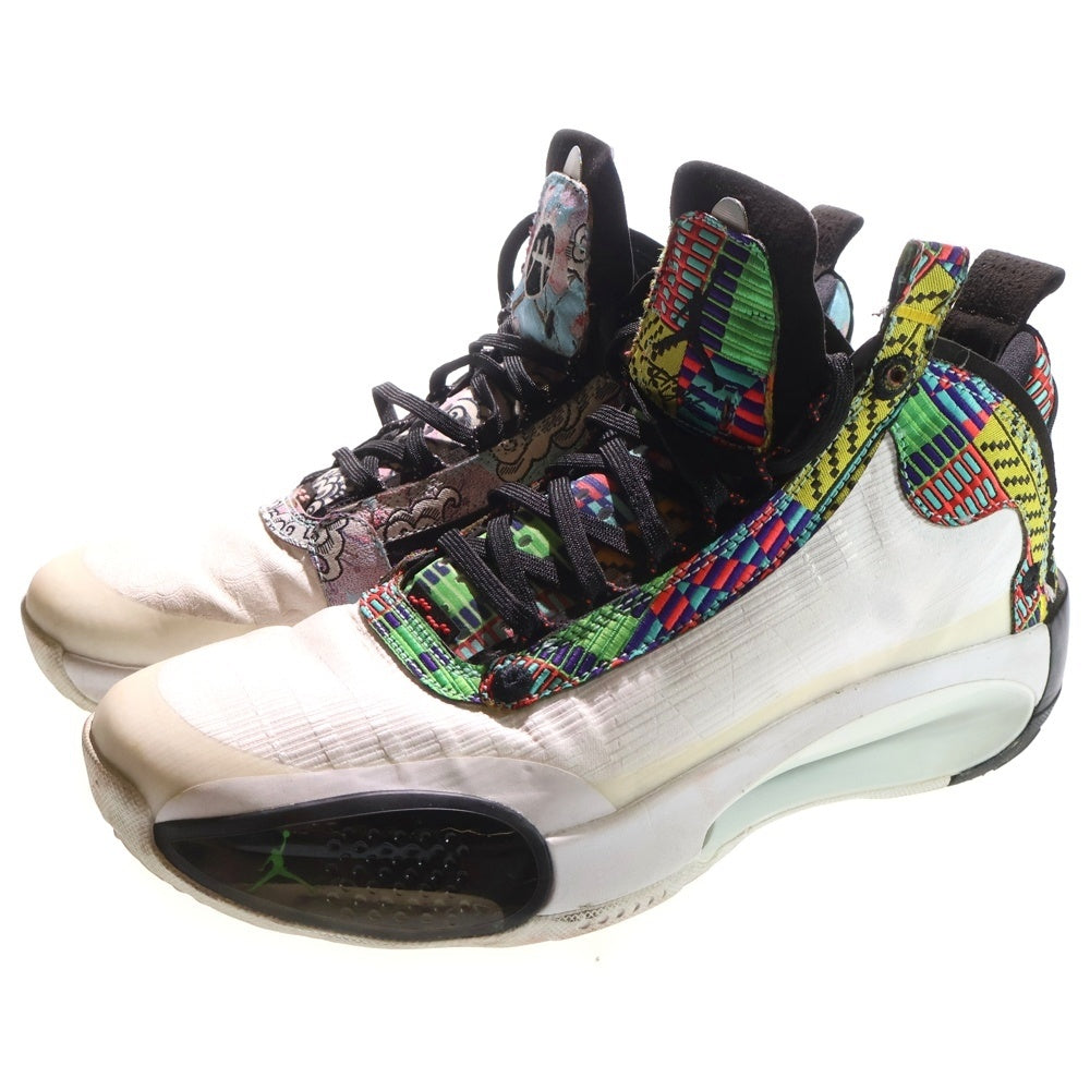 NIKE(ナイキ) AIR JORDAN 34 RUI PE DA1900-900 エアジョーダン 34 ルイ ハチムラ 八村塁 ハイカットスニーカー ホワイト US9/27cm