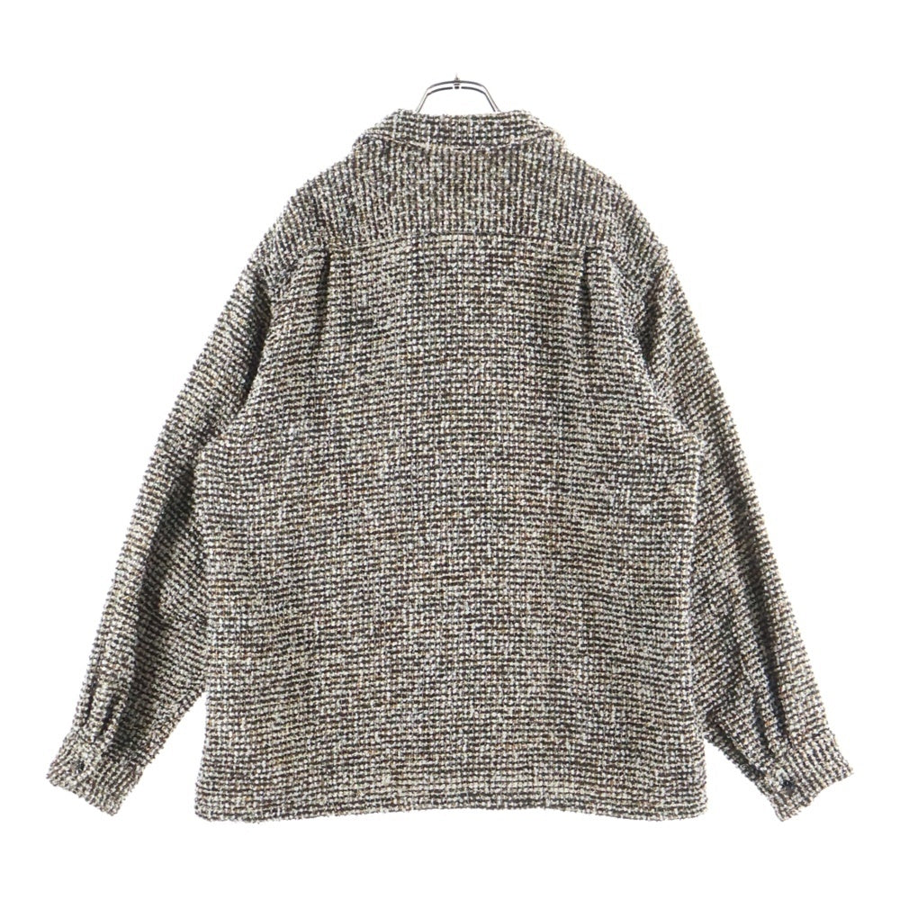 KAPITAL(キャピタル) fancy tweed board shirt ファンシー ツイード ボード 長袖シャツジャケット ピンク K2410LS092