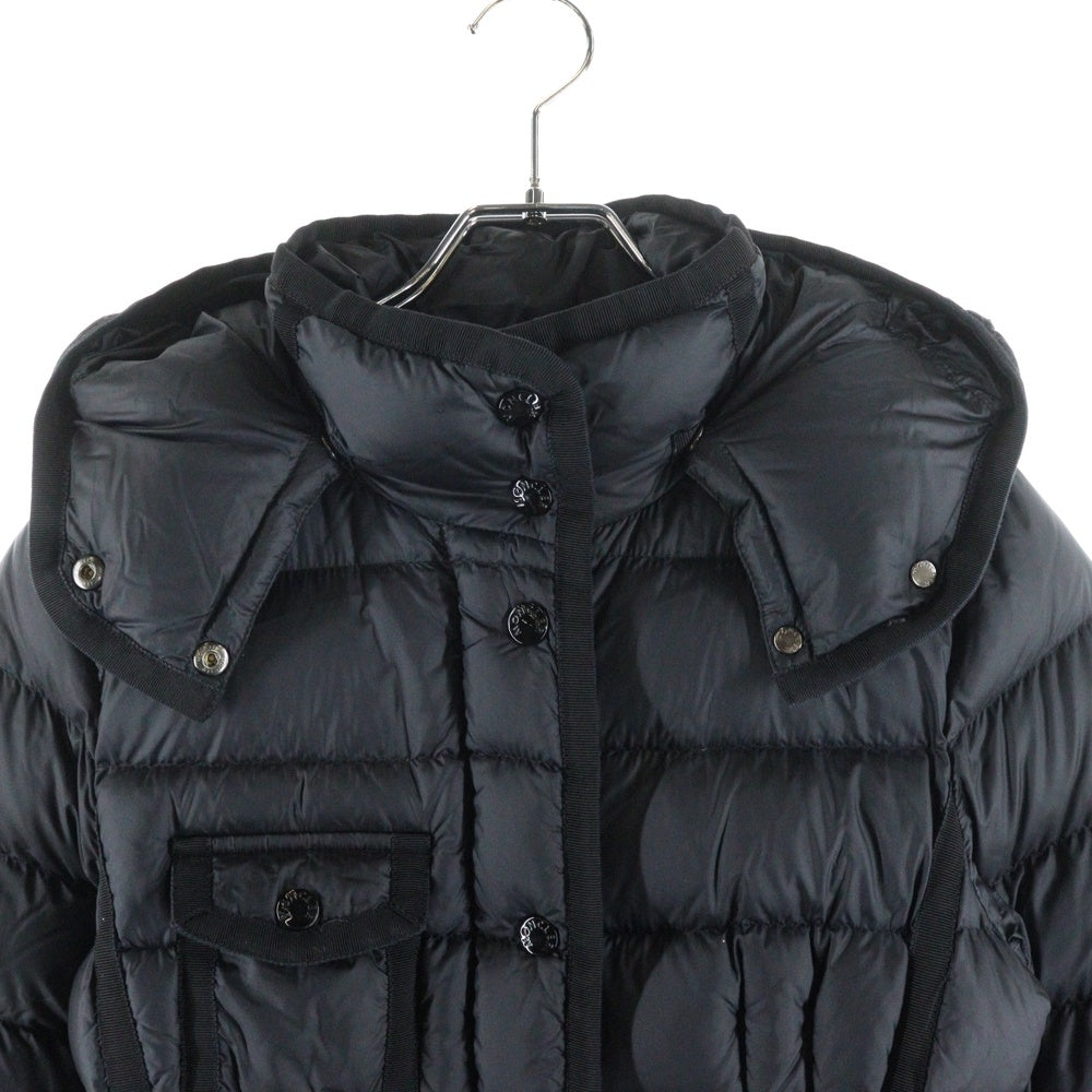 MONCLER(モンクレール) HERMINE D20934930005 エルミンヌ ロングダウンコート ダウンジャケット ブラック レディース