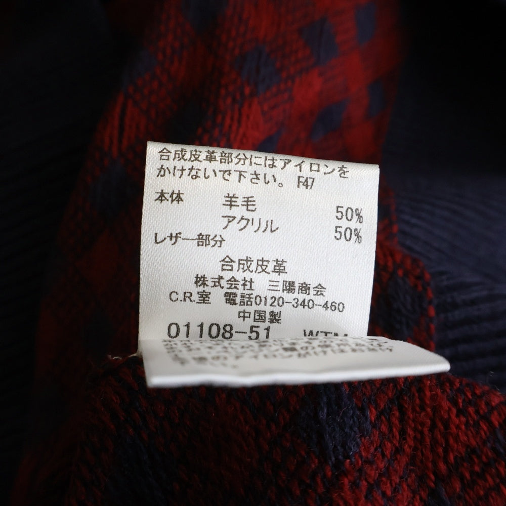 BLACK LABEL CRESTBRIDGE(ブラックレーベルクレストブリッジ) ニット チェック柄 ネイビー/レッド 51N13-212-182