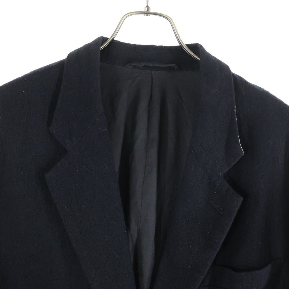 ANEI(アーネイ) 22AW LEO JKT W/C コットンウール 2ボタンテーラードジャケット ブラック AN0222_S1303